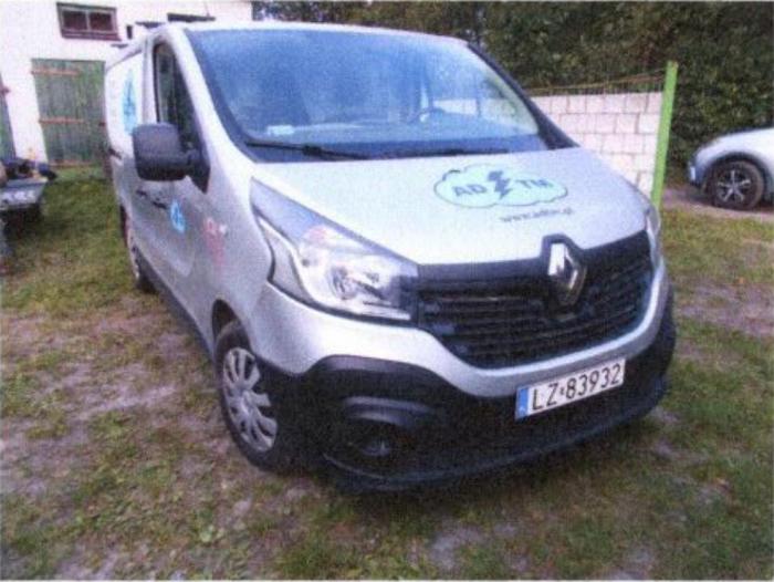 Ogłoszenia kupię sprzedam Renault Trafic Syndyk sprzeda auto dostawcze Renault Trafic, 2015 r.