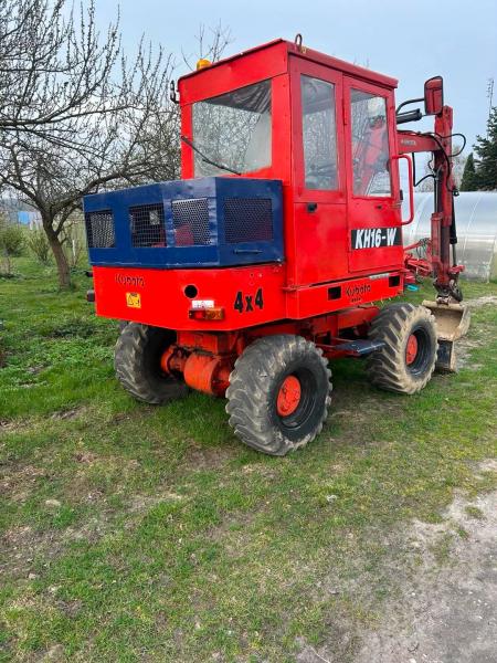Ogłoszenia kupię sprzedam KUBOTA KH16-W 4x4 – KOPARKA KOŁOWA Z TELESKOPEM + 3 ŁYŻKI – GOTOWA DO PRACY!